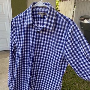 Extra slim fit dress shirt Express size M